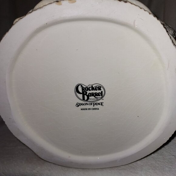 Vintage Cracker Barrel "Season of Peace" Decorative Santa Vase NWT HARD TO FIND - Picture 11 of 16